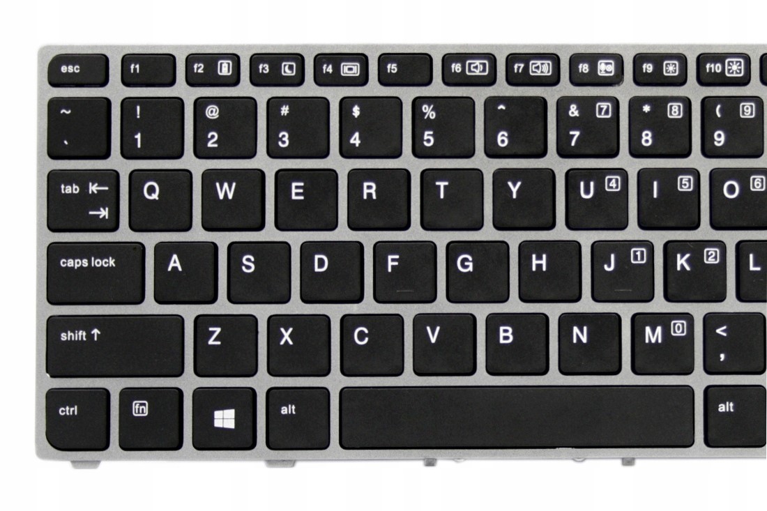 KLAWIATURA HP ELITEBOOK FOLIO 9470M 9480M 697685-001 Z SREBRNĄ RAMKĄ - Klawiatury do laptopów