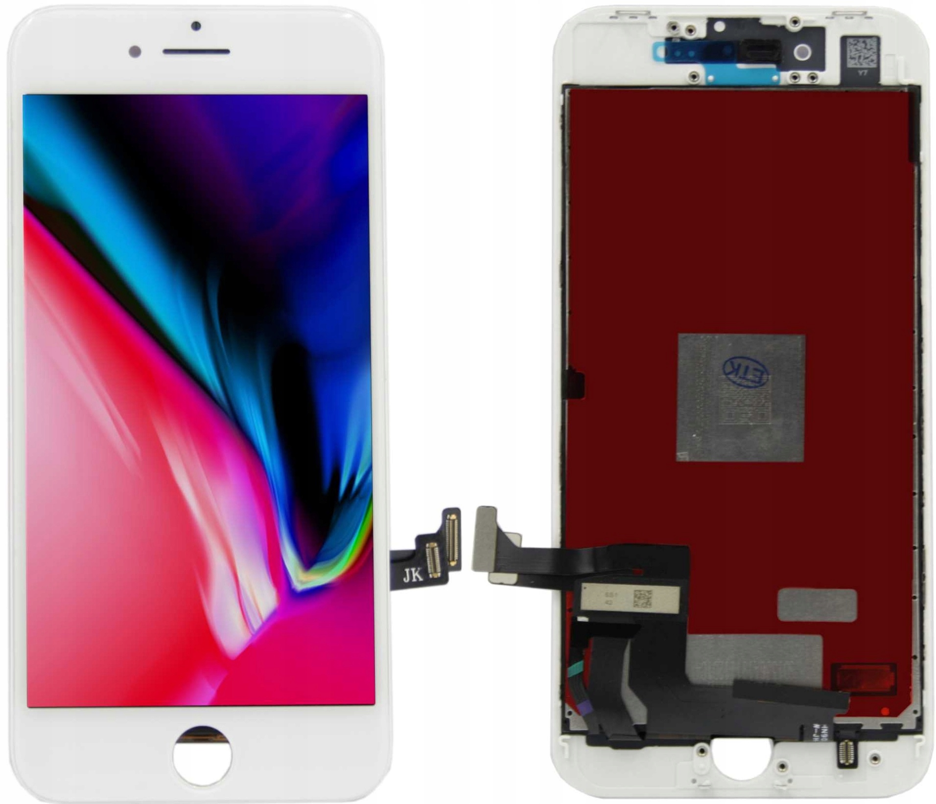 WYŚWIETLACZ DIGITIZER IPHONE 8 A1905 Z RAMKĄ MESH I ZESTAWEM NAPRAWCZYM BIAŁY - Wyświetlacze z digitizerami do telefonów