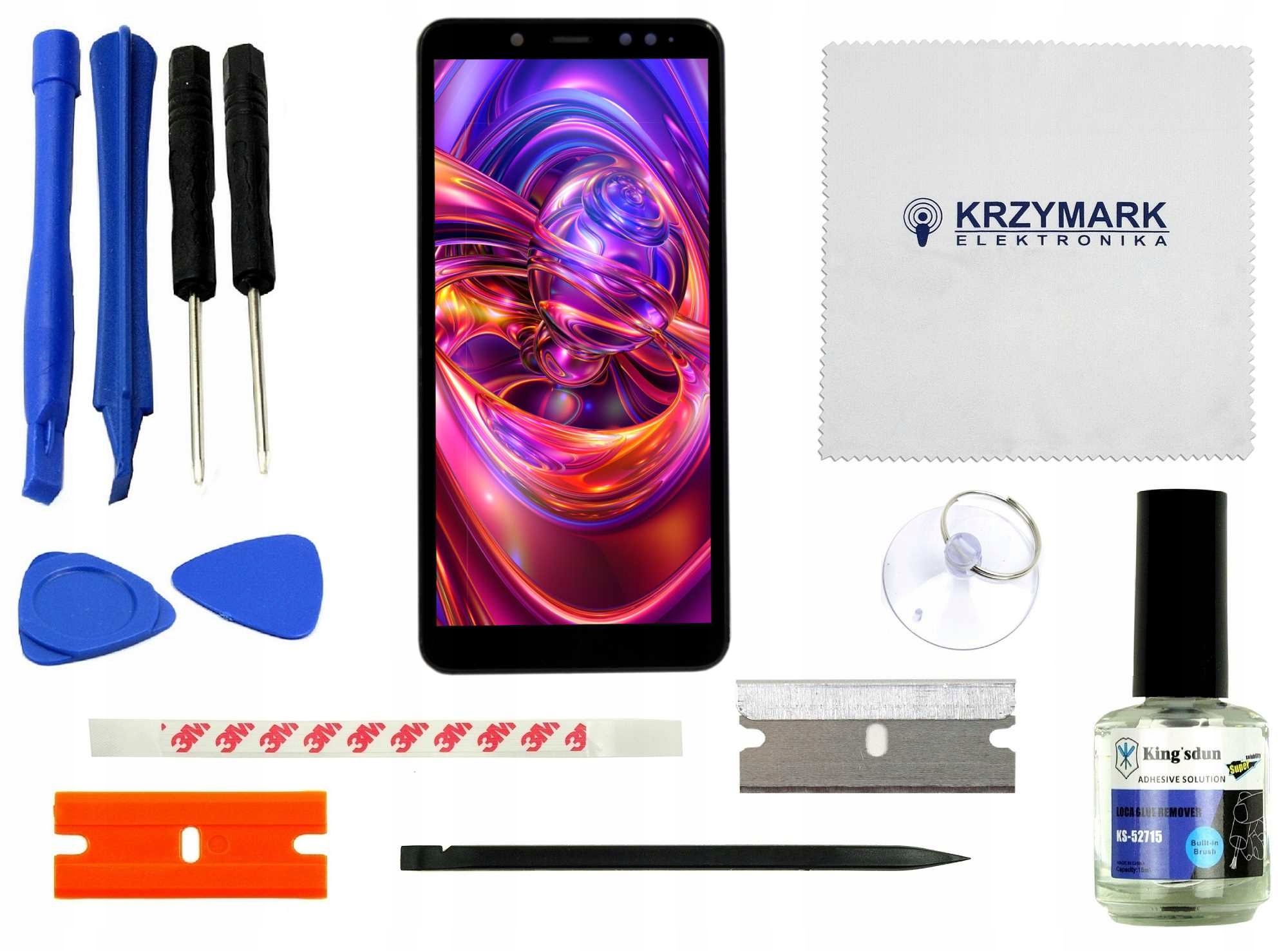 WYŚWIETLACZ DIGITIZER XIAOMI REDMI NOTE 5 MZB5916IN Z RAMKĄ I ZESTAWEM NAPRAWCZYM CZARNY - Wyświetlacze z digitizerami do telefonów