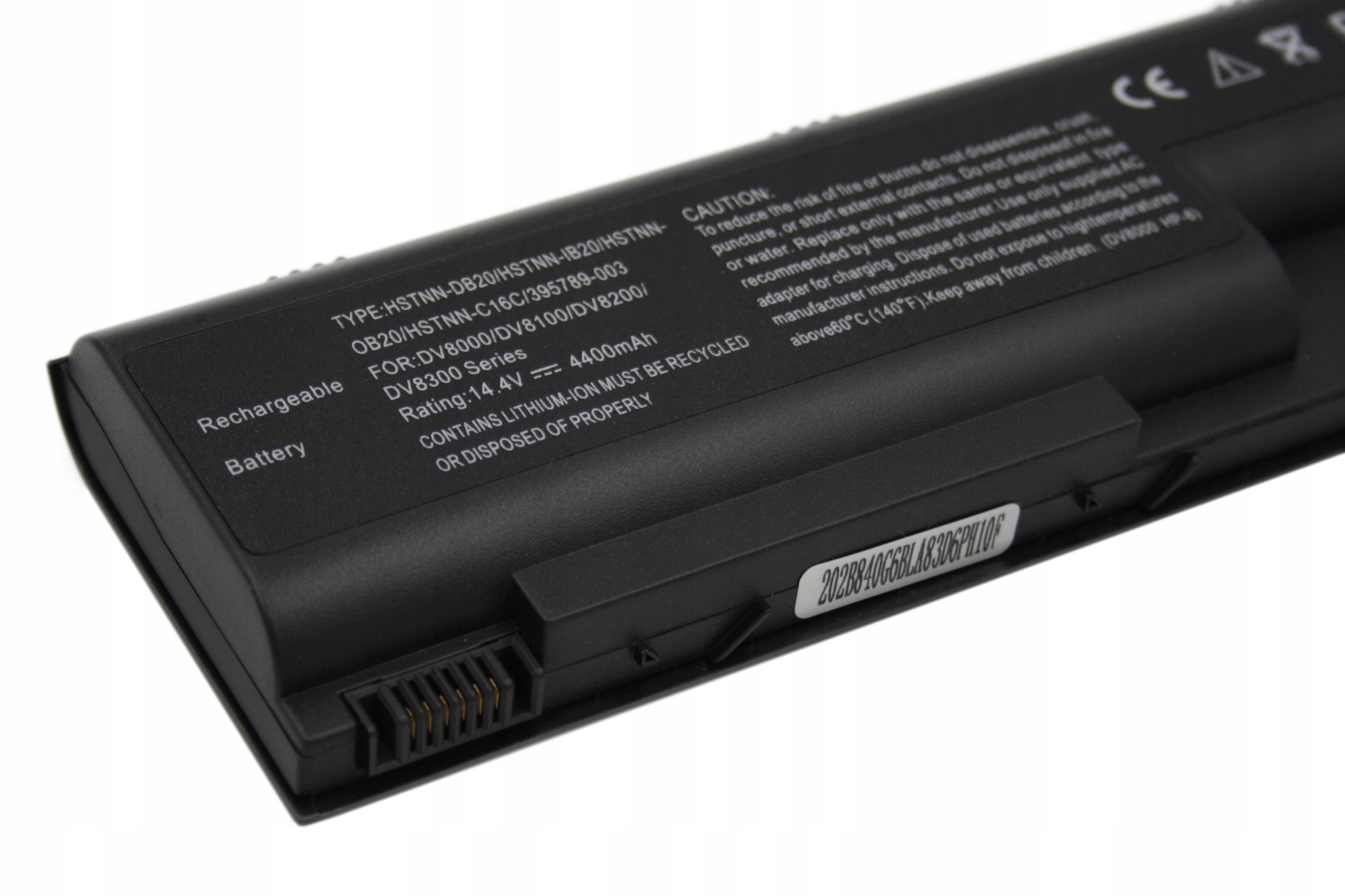 BATERIA HP PAVILION DV8000 DV8200 DV8300 DV8100 395789-001 4400MAH - Baterie do laptopów