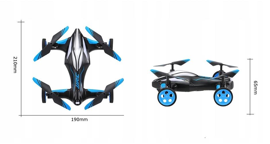 DRON QUADROCOPTER H23 CZARNO-NIEBIESKI Z PILOTEM I AKCESORIAMI - Akcesoria elektroniczne