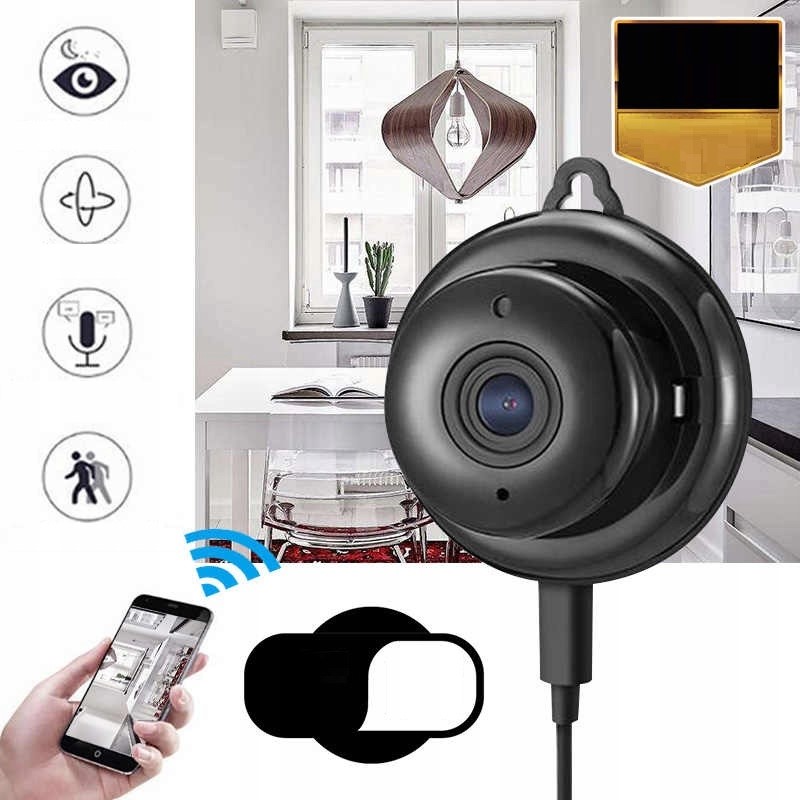 MINI KAMERA Z CZUJNIKIEM RUCHU V380 PRO WIFI HD 1080P - Akcesoria rtv agd