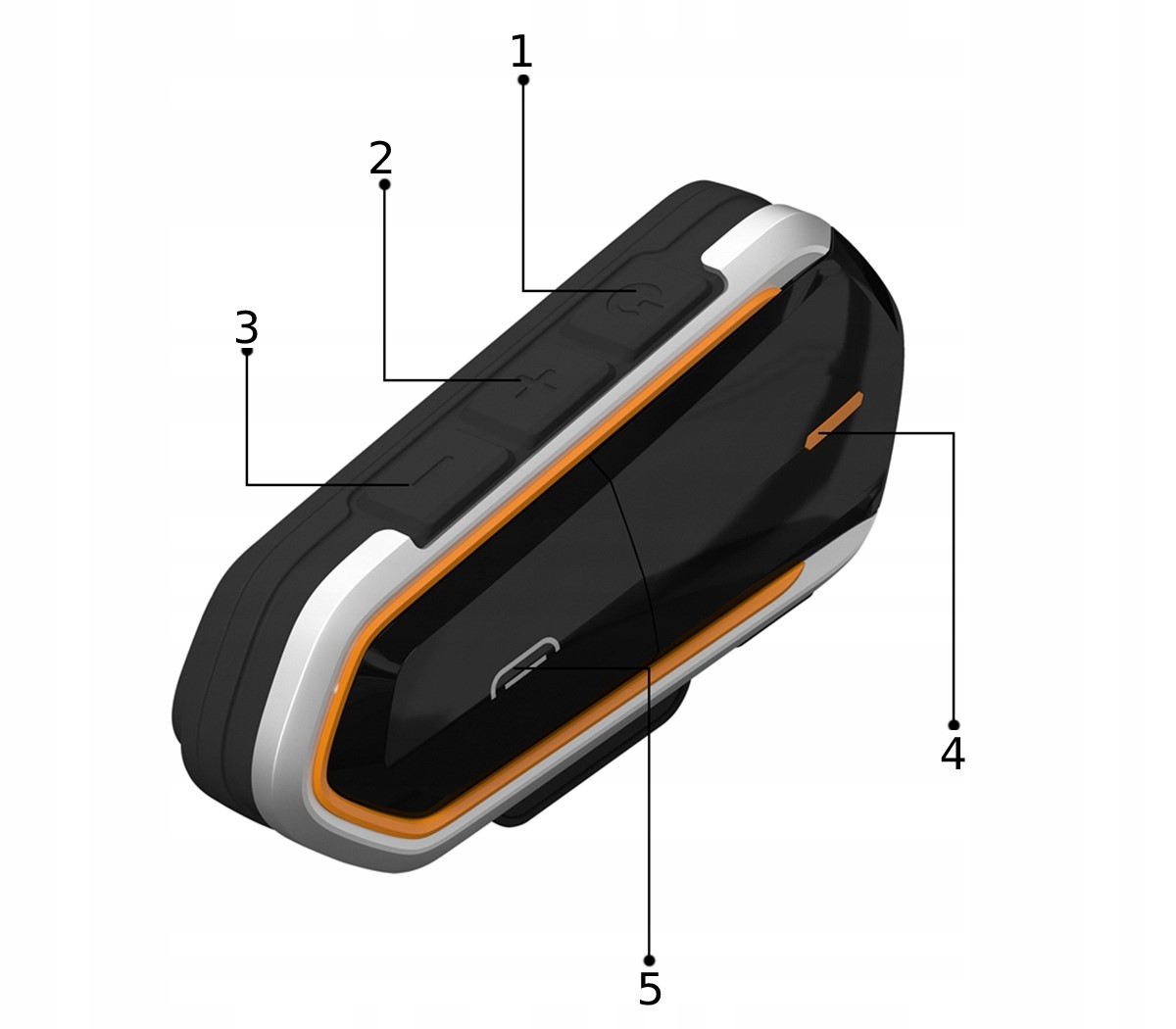 INTERKOM MOTOCYKLOWY QTBE6 BLUETOOTH WODOODPORNY IP45 - Akcesoria motoryzacyjne