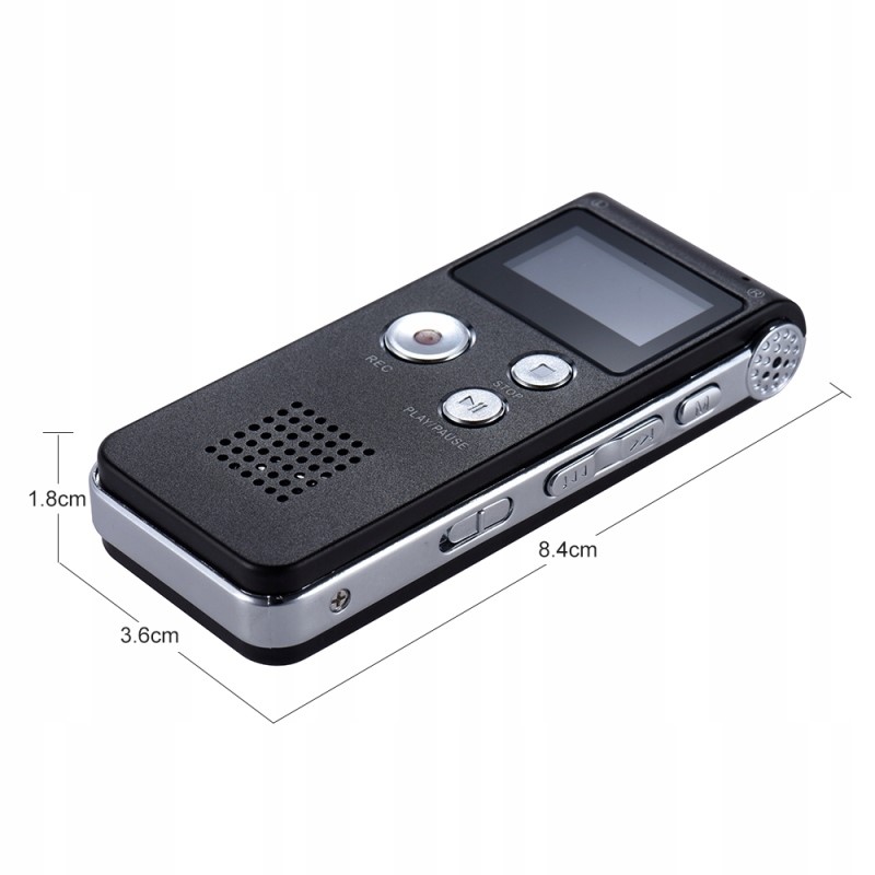 DYKTAFON SK-012 CYFROWY MP3 8GB CZARNY - Akcesoria rtv agd