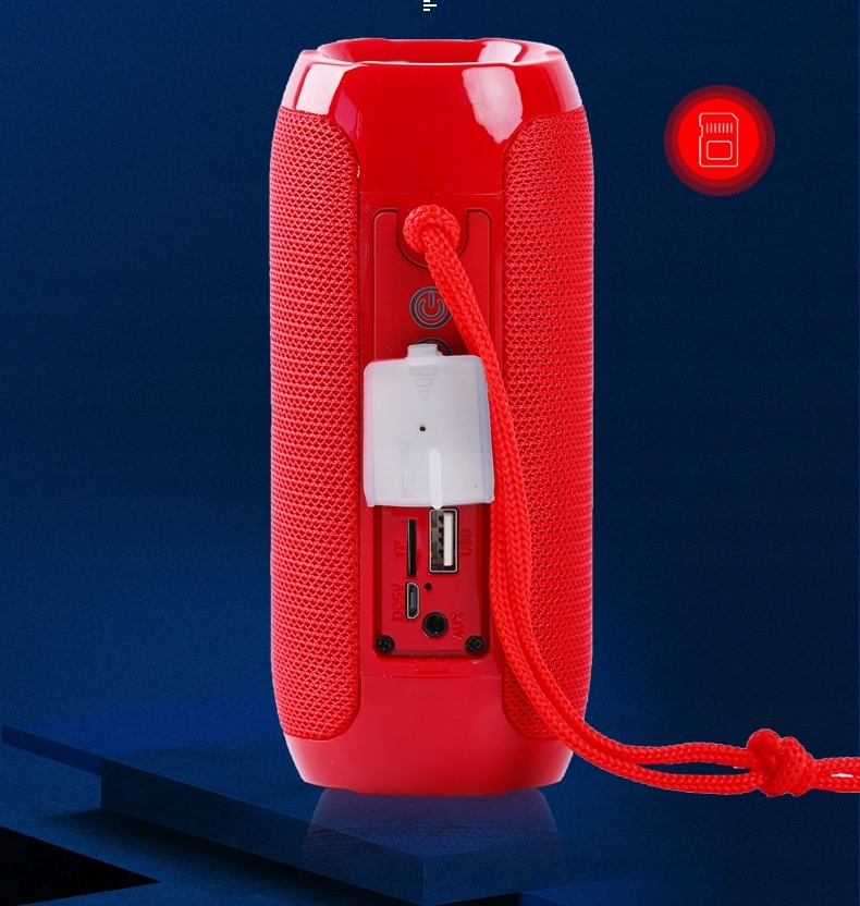 GŁOŚNIK BLUETOOTH LOUD BEZPRZEWODOWY 120HZ-20KHZ WODOODPORNY CZERWONY - Akcesoria rtv agd