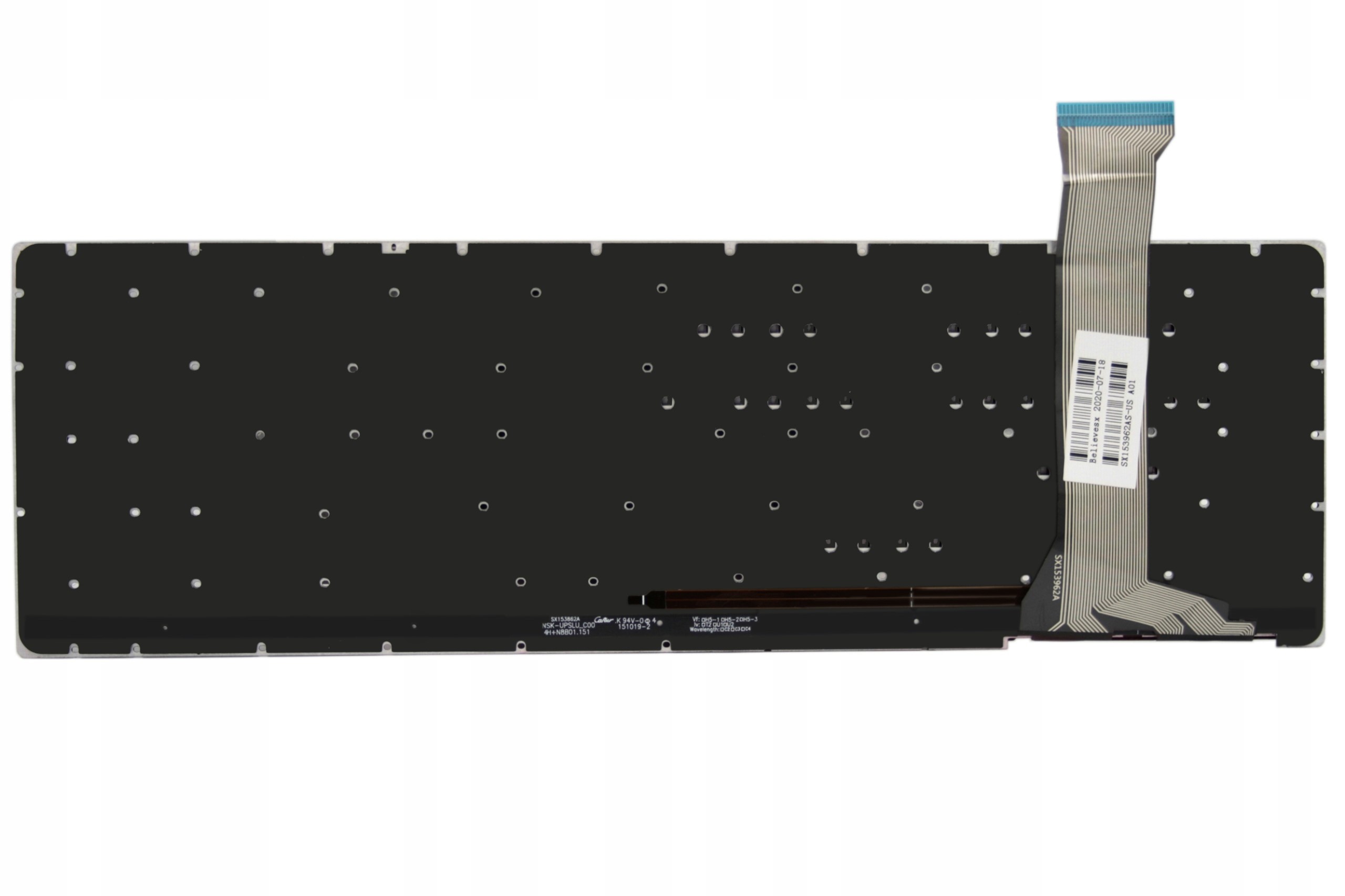 KLAWIATURA ASUS ROG GL552JX GL552V GL552VL GL552VW GL552VWM GL552 Z PODŚWIETLENIEM CZARNA - Klawiatury do laptopów