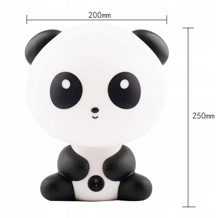 LAMPKA NOCNA PANDA DLA DZIECI Z KABLEM - Gadżety na prezent