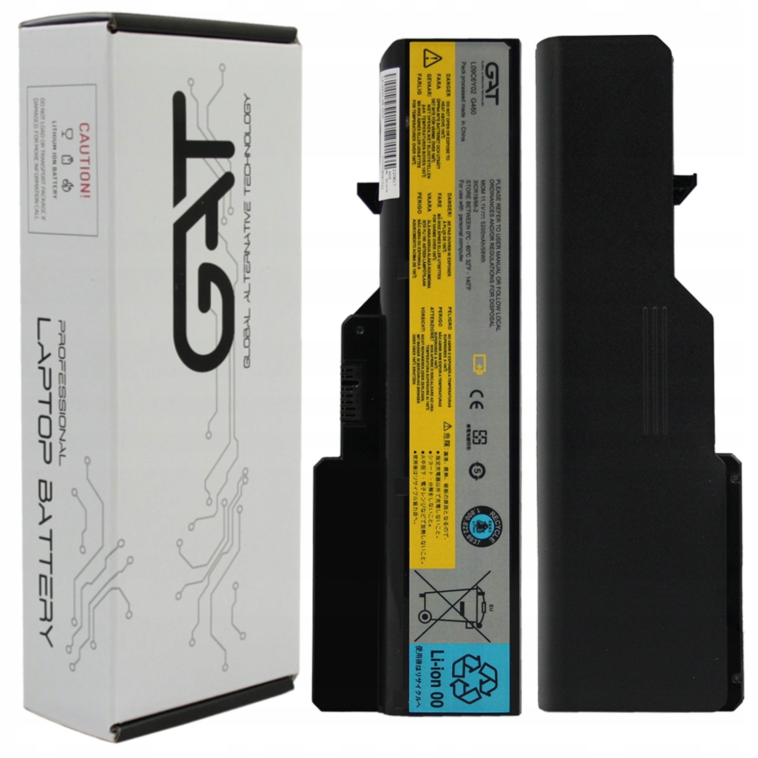 BATERIA LENOVO IDEAPAD G570 G460 B470 G560 Z570 Z560 L09S6Y02 L09L6Y02 11,1V 5200MAH - Baterie do laptopów