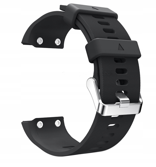 PASEK DO GARMIN FORERUNNER 30 35 CZARNY SILIKONOWY - Smartwatche