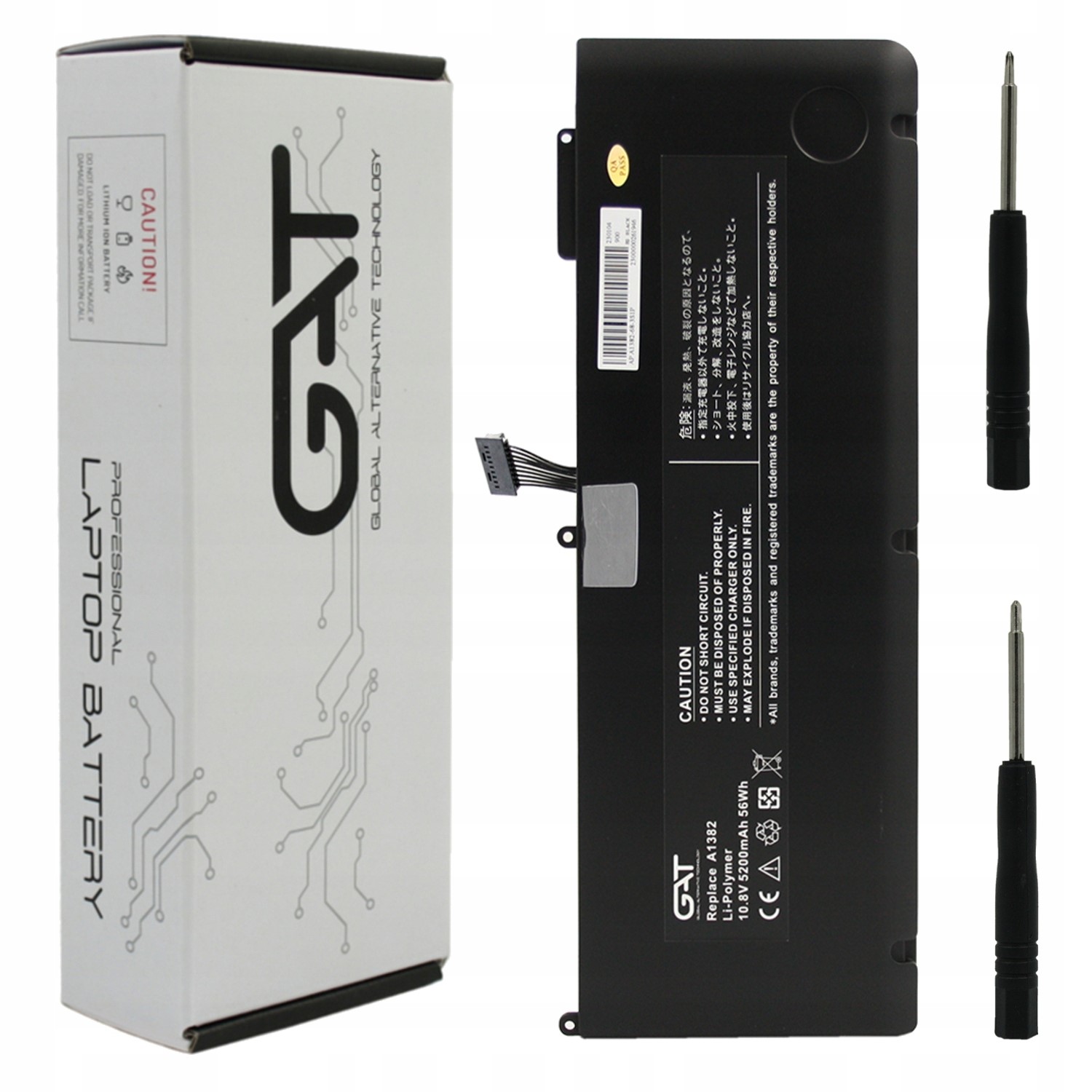 BATERIA MACBOOK A1382 661-5844 EARLY-2011 LATE-2011 MID-2012 Z NARZĘDZIAMI 5200MAH 10,8V - Baterie do laptopów