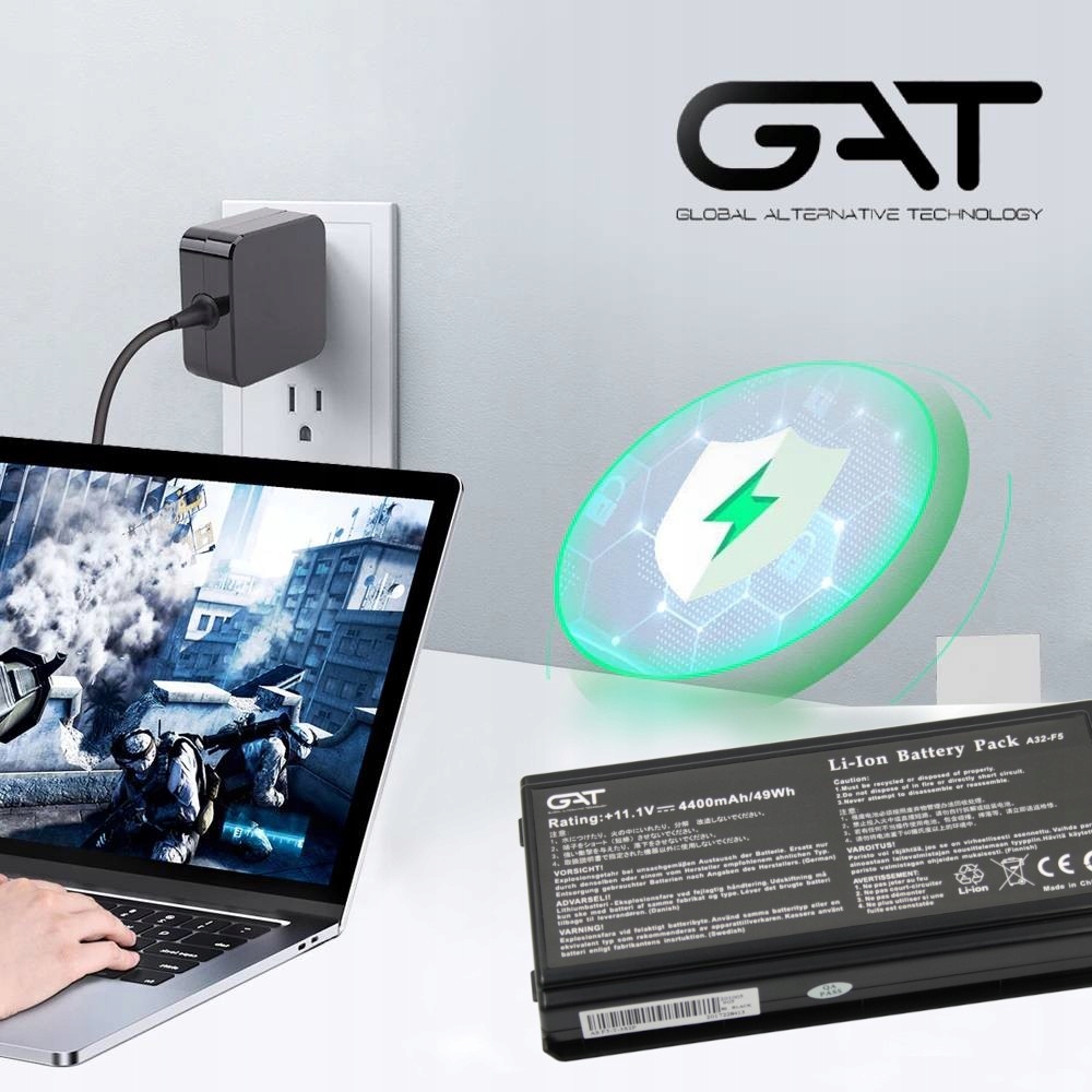 BATERIA ASUS A32-F5 F5RL F5GL F5SL F5N X50RL X50SL X5R X5RE 70-NLF1B2000Y 4400MAH 11.1V GAT - Baterie do laptopów
