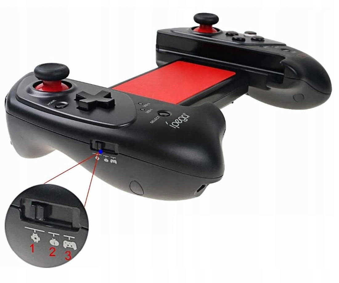 PAD IPEGA PG9083S ROZSUWANY Z UCHWYTEM NA TELEFON CZARNY BEZPRZEWODOWY