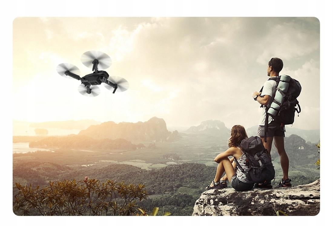 DRON Z KAMERĄ 4K LS-E525 Z PILOTEM I AKCESORIAMI CZARNY - Akcesoria elektroniczne