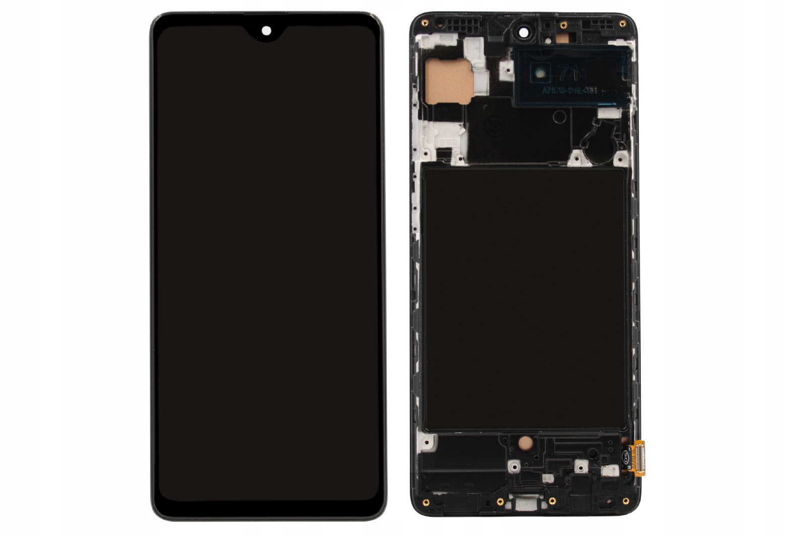 WYŚWIETLACZ I DIGITIZER SAMSUNG GALAXY A71 Z ZESTAWEM NAPRAWCZYM I RAMKĄ CZARNY - Wyświetlacze z digitizerami do telefonów
