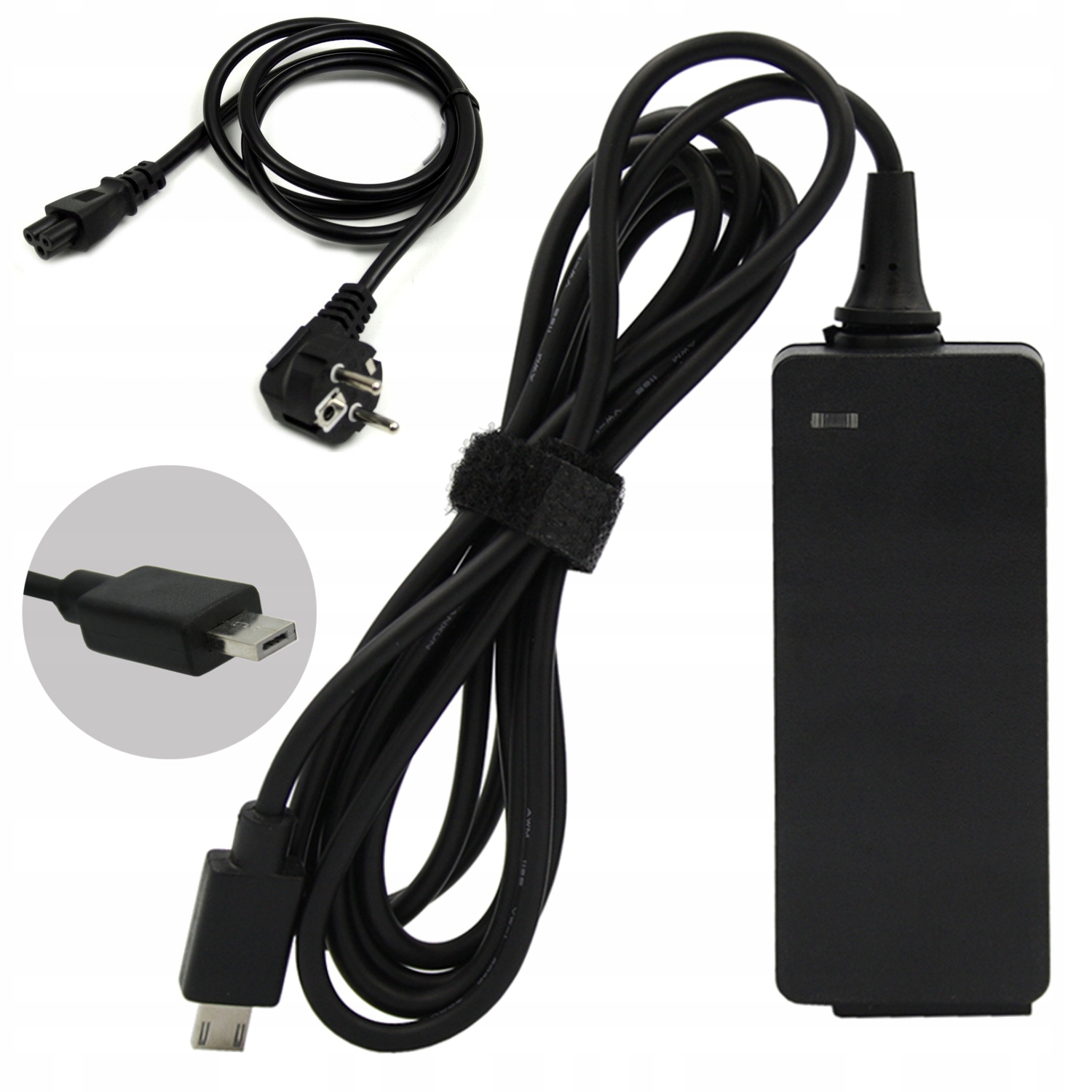ZASILACZ DO LAPTOPA ASUS X205T TP200S X205TA Z KABLEM ZASILAJĄCYM 19V 33W 1.75A - Zasilacze do laptopów