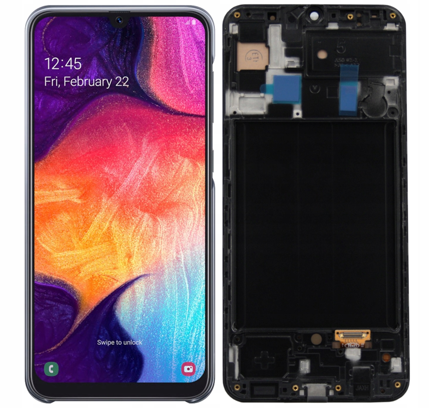 WYŚWIETLACZ I DIGITIZER SAMSUNG GALAXY A50 I SZKŁO HARTOWANE GAT - Wyświetlacze z digitizerami do telefonów