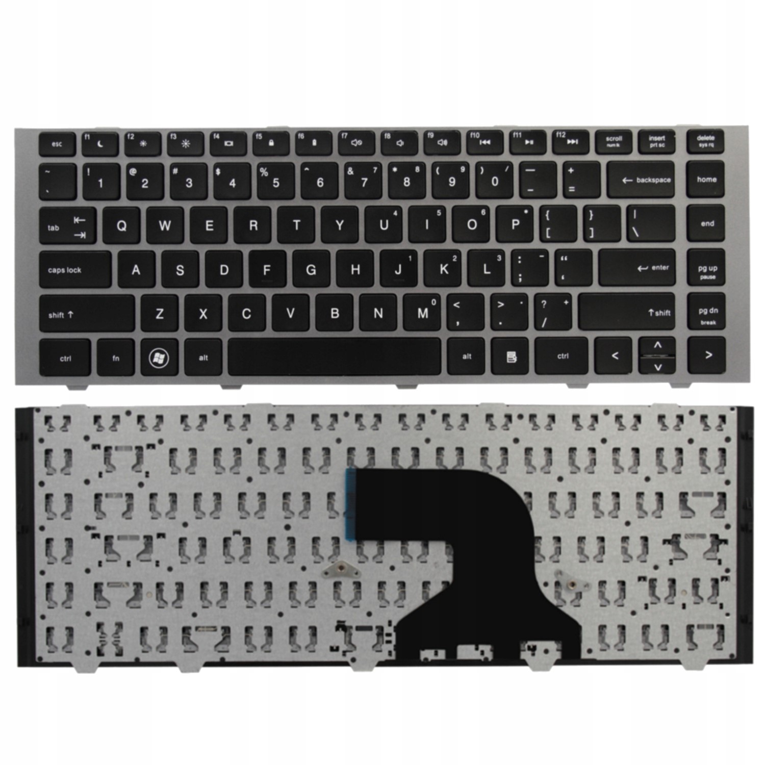 KLAWIATURA HP PROBOOK 4440S 4441S 4445S 4446S CZARNA Z SZARĄ RAMKĄ - Klawiatury do laptopów