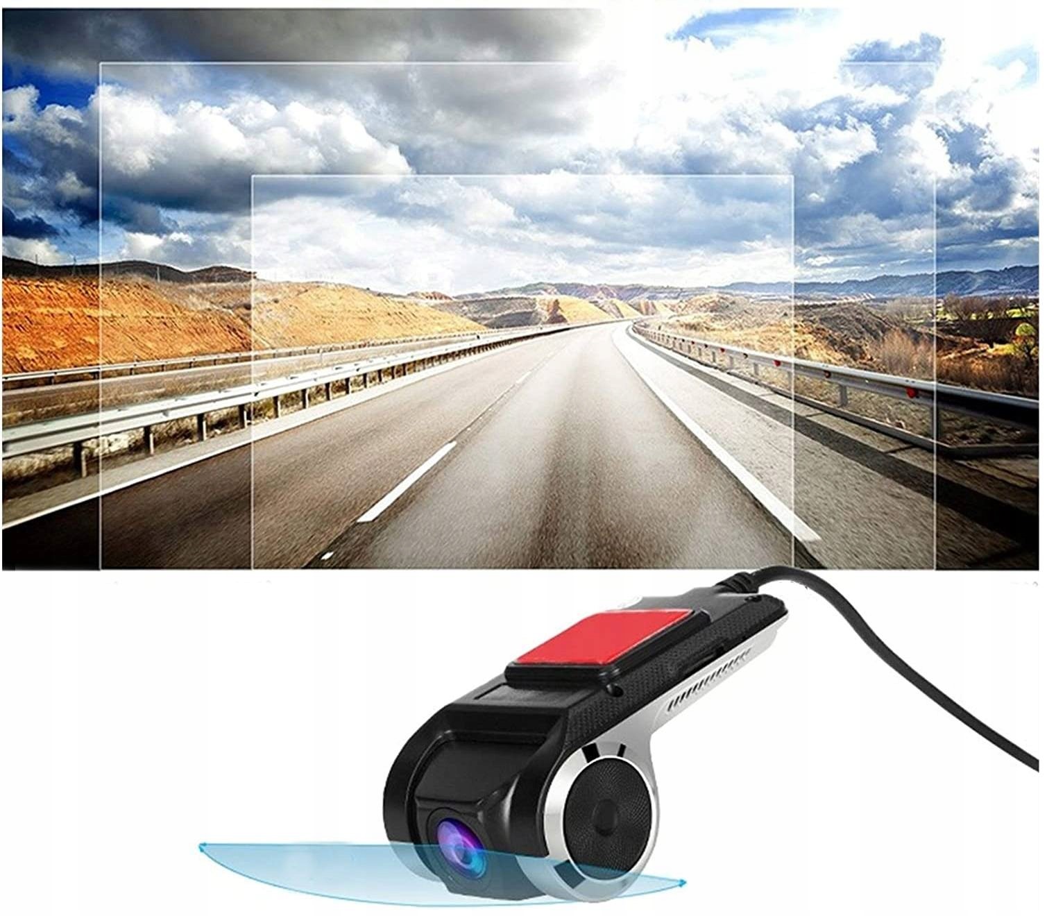 WIDEOREJESTRATOR Z GPS I WIFI I KARTĄ MICROSD 32GB - Wideorejestratory