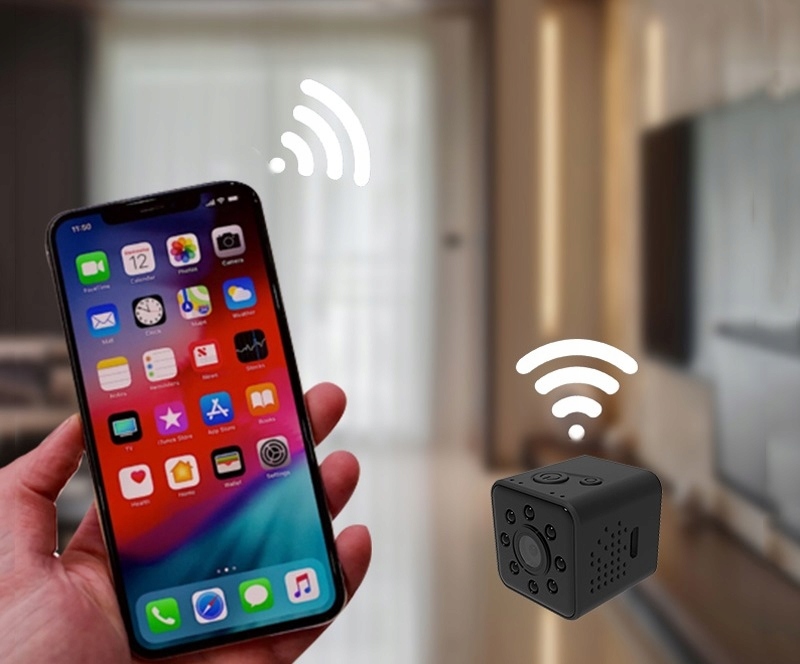 MINI KAMERA SZPIEGOWSKA WIFI Z WODOSZCZELNĄ OBUDOWĄ - Akcesoria rtv agd