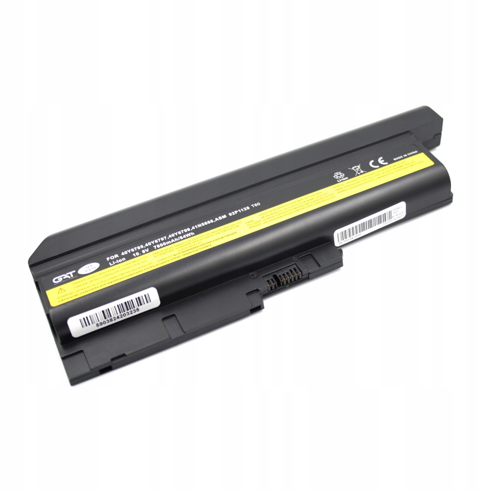 BATERIA LENOVO THINKPAD R500 T60 T61 T500 R61E 7800MAH - Baterie do laptopów
