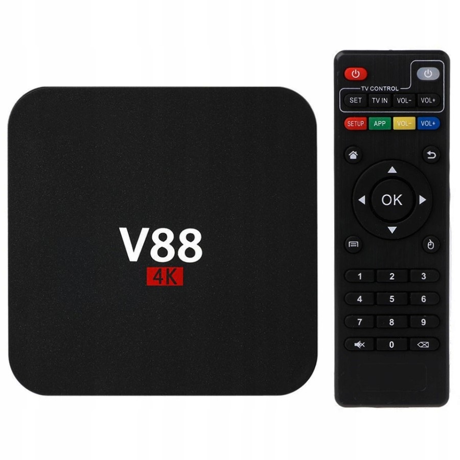 SMART TV BOX ANDROID 10.1 4K SCISHION V88 Z KABLEM HDMI I PILOTEM - Przystawki Smart TV