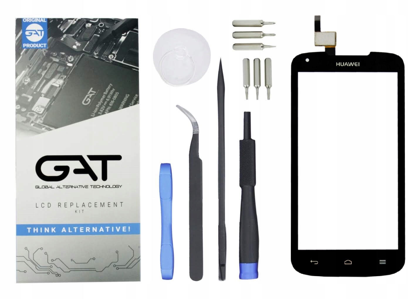 DIGITIZER HUAWEI ASCEND Y540 Y540-U01 Z PROFESJONALNYMI NARZĘDZIAMI GAT - Digitizery do telefonów