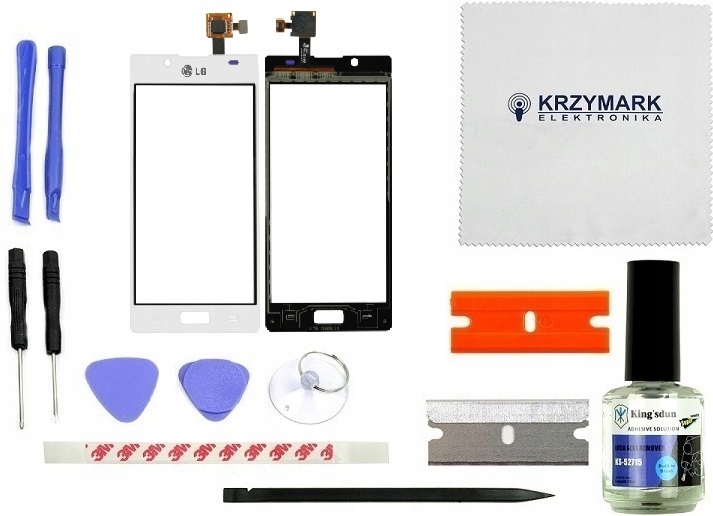 DIGITIZER LG OPTIMUS L7 VENICE P700 P705 BIAŁY Z ZESTAWEM NAPRAWCZYM - Digitizery do telefonów