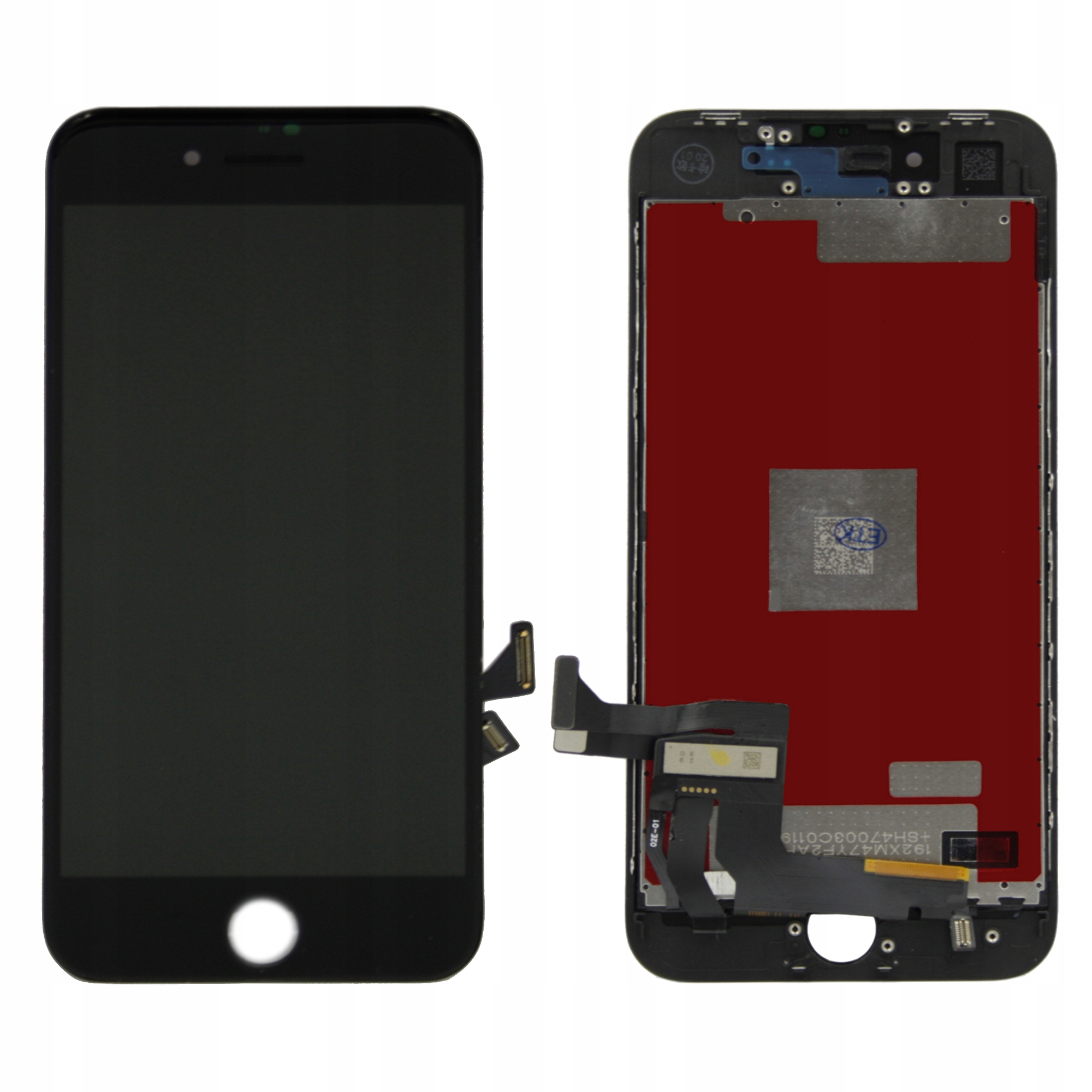 WYŚWIETLACZ Z DIGITIZEREM APPLE IPHONE 8 A1905 Z RAMKĄ SIATECZKĄ MESH I HOME - Wyświetlacze z digitizerami do telefonów
