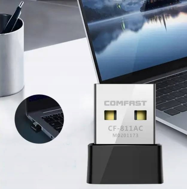 KARTA SIECIOWA ZEWNĘTRZNA WIFI USB COMFAST CF-811AC 650 MBPS - Kable i USB adaptery