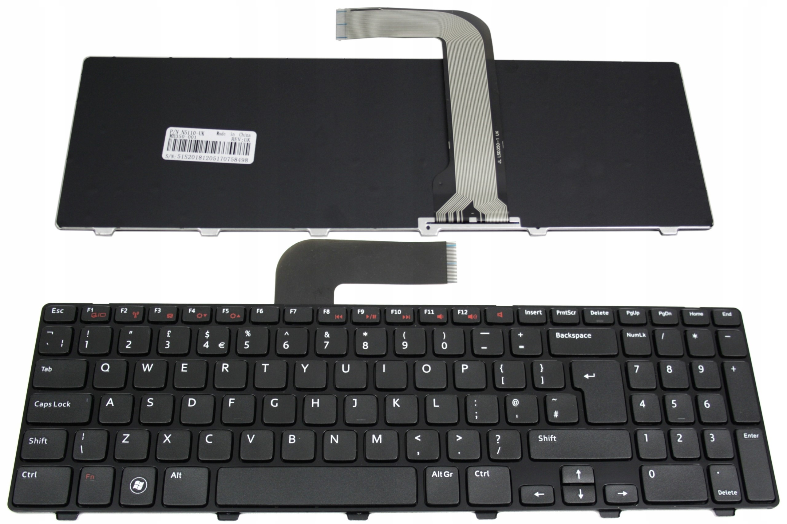 KLAWIATURA DO DELL INSPIRON 15R N5110 Q15R M5110 WYSPOWA - Klawiatury do laptopów