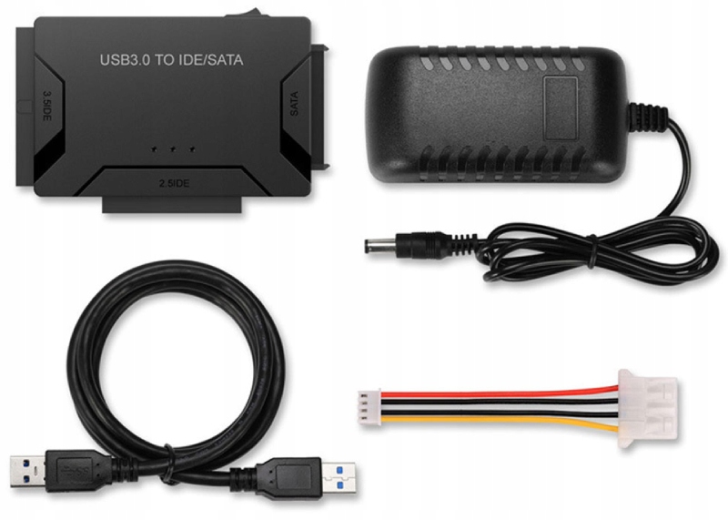 ADAPTER MOSTEK DO DYSKÓW USB SATA IDE 3W1 - Akcesoria komputerowe