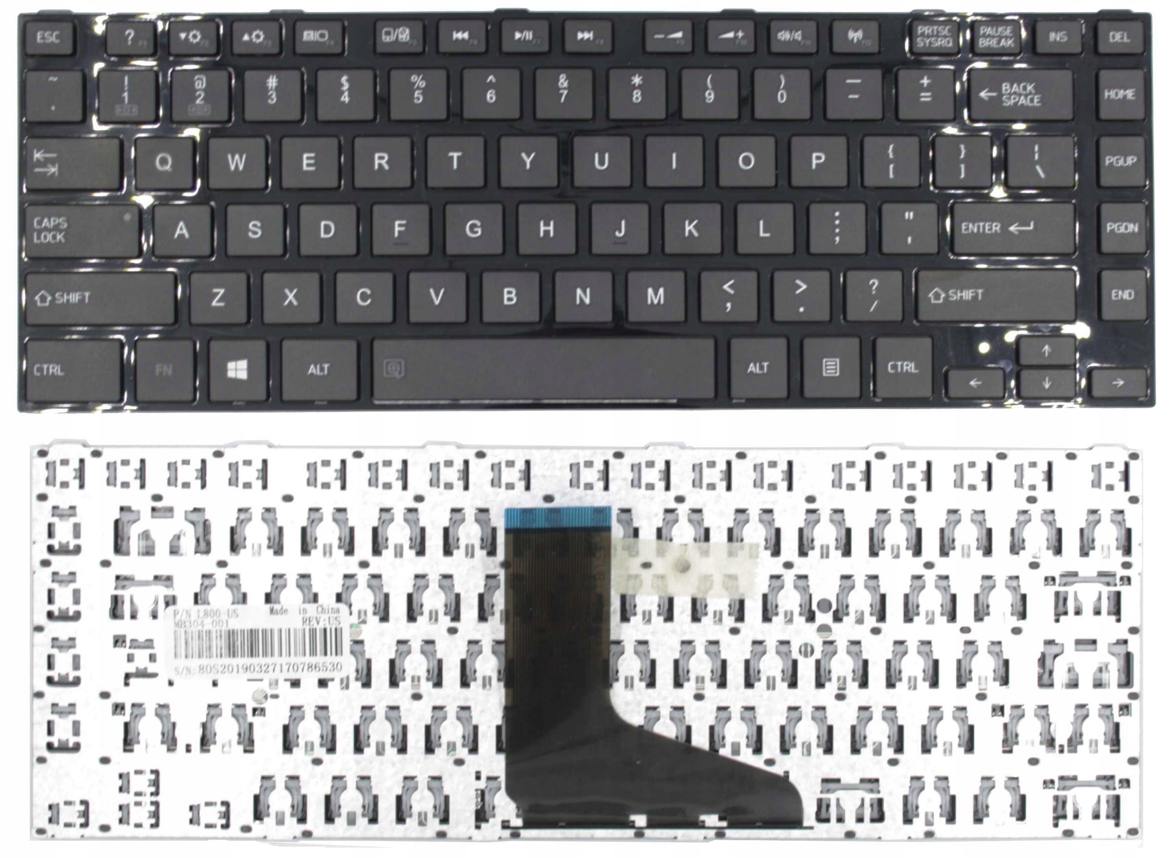 KLAWIATURA DO TOSHIBA L830 L840 L845 C800 L805 C840 Z RAMKĄ - Klawiatury do laptopów