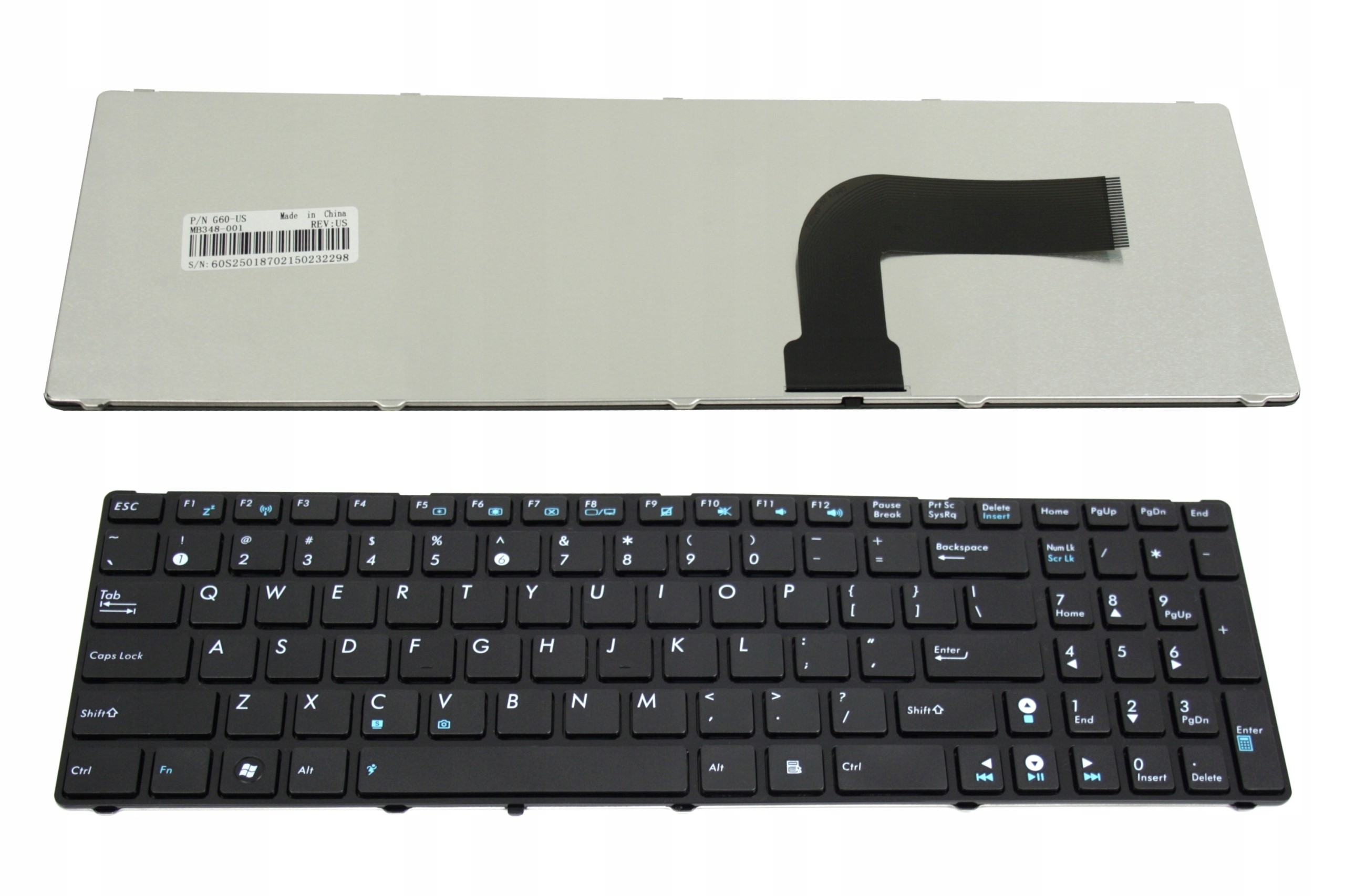 KLAWIATURA DO ASUS X53S K52 K53E K52J X54C X54H G60 - Klawiatury do laptopów