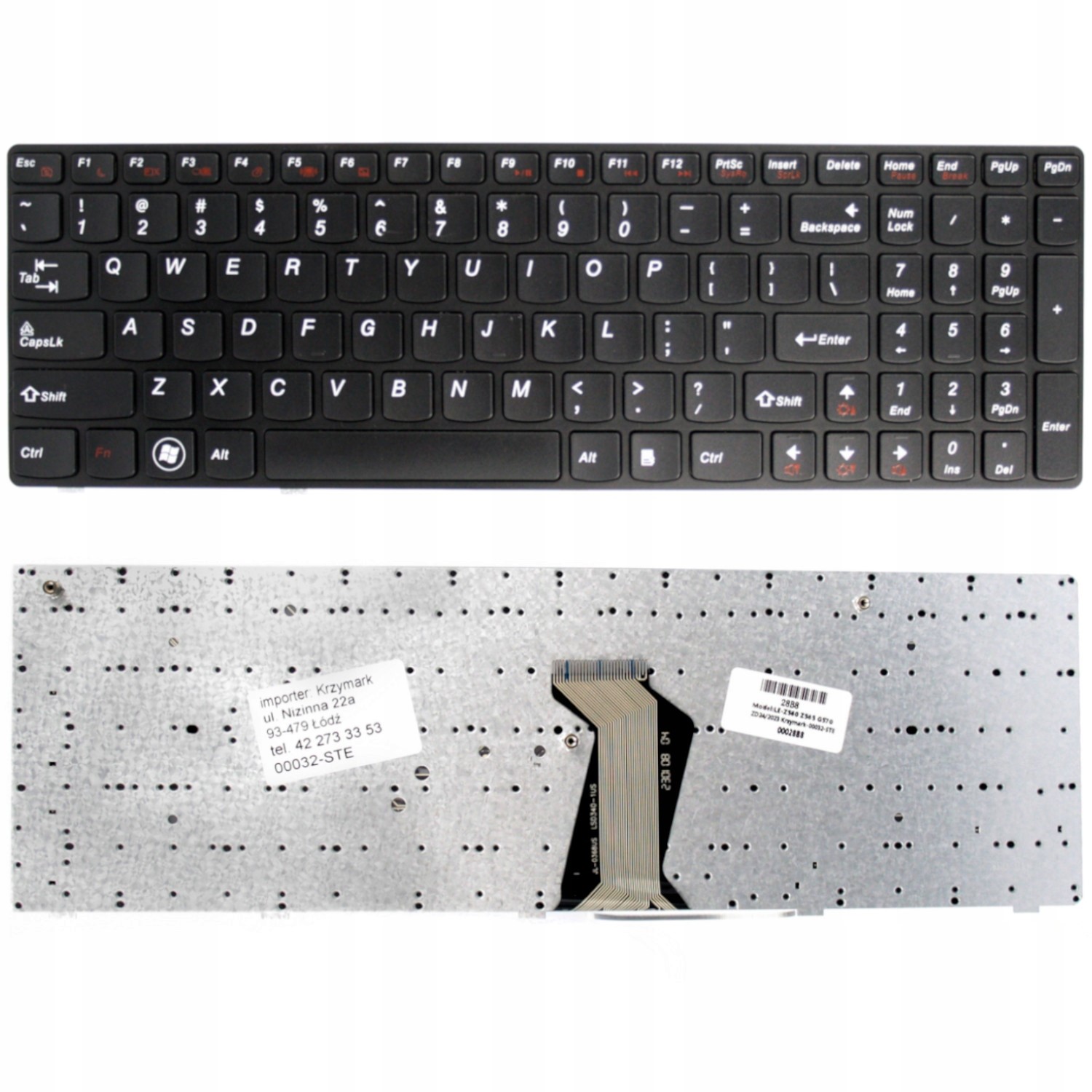 KLAWIATURA DO LENOVO IDEAPAD Z560 Z565 G560 G570 G770 Z RAMKĄ - Klawiatury do laptopów