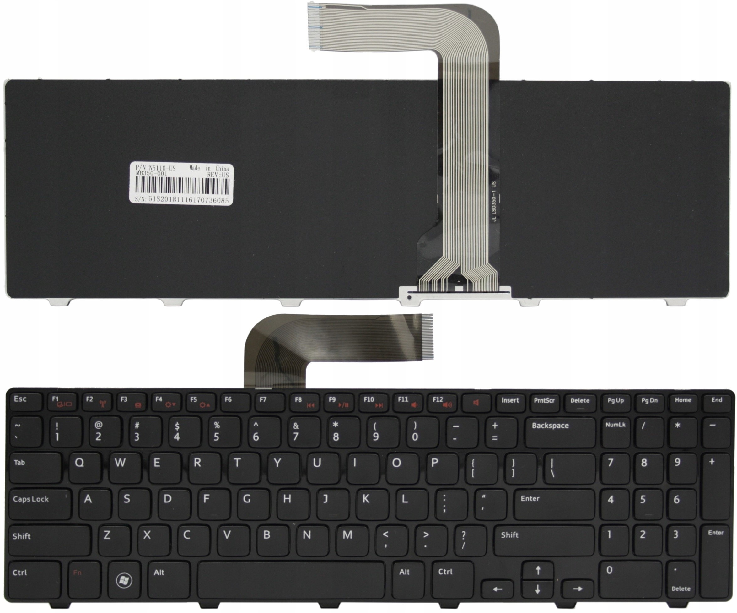 KLAWIATURA DO DELL INSPIRON NSK-DY0SW N5110 M5110 - Klawiatury do laptopów