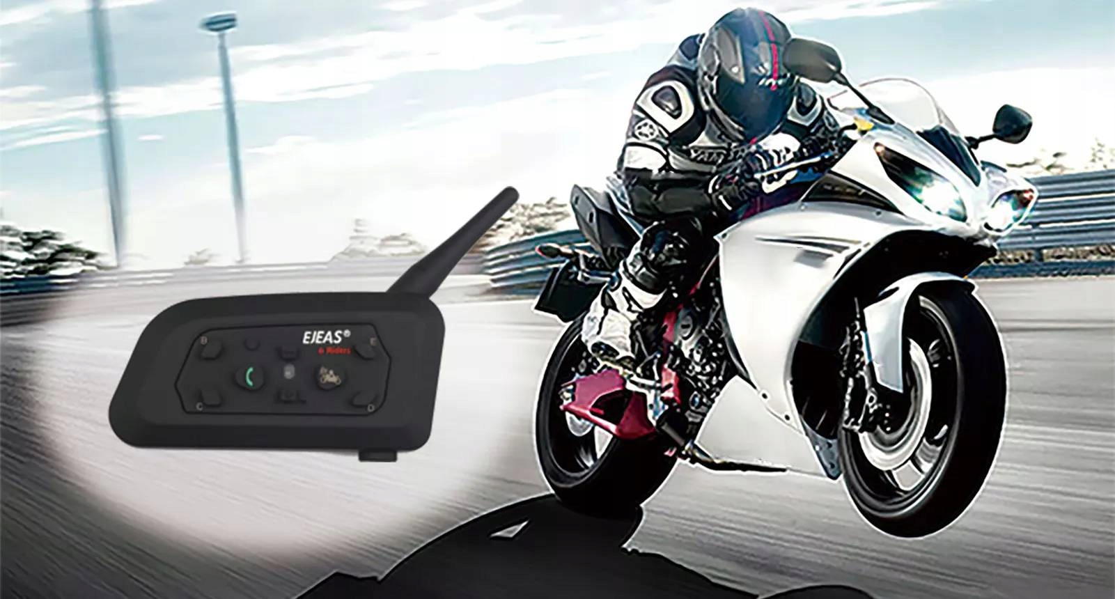 INTERKOM MOTOCYKLOWY EJEAS V6 PRO BLUETOOTH 2 KOMPLETY - Akcesoria motoryzacyjne