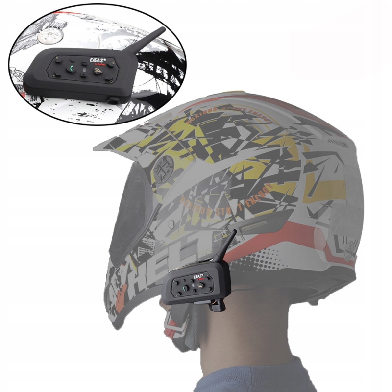 INTERKOM MOTOCYKLOWY EJEAS V6 PRO BLUETOOTH 2 KOMPLETY - Akcesoria motoryzacyjne