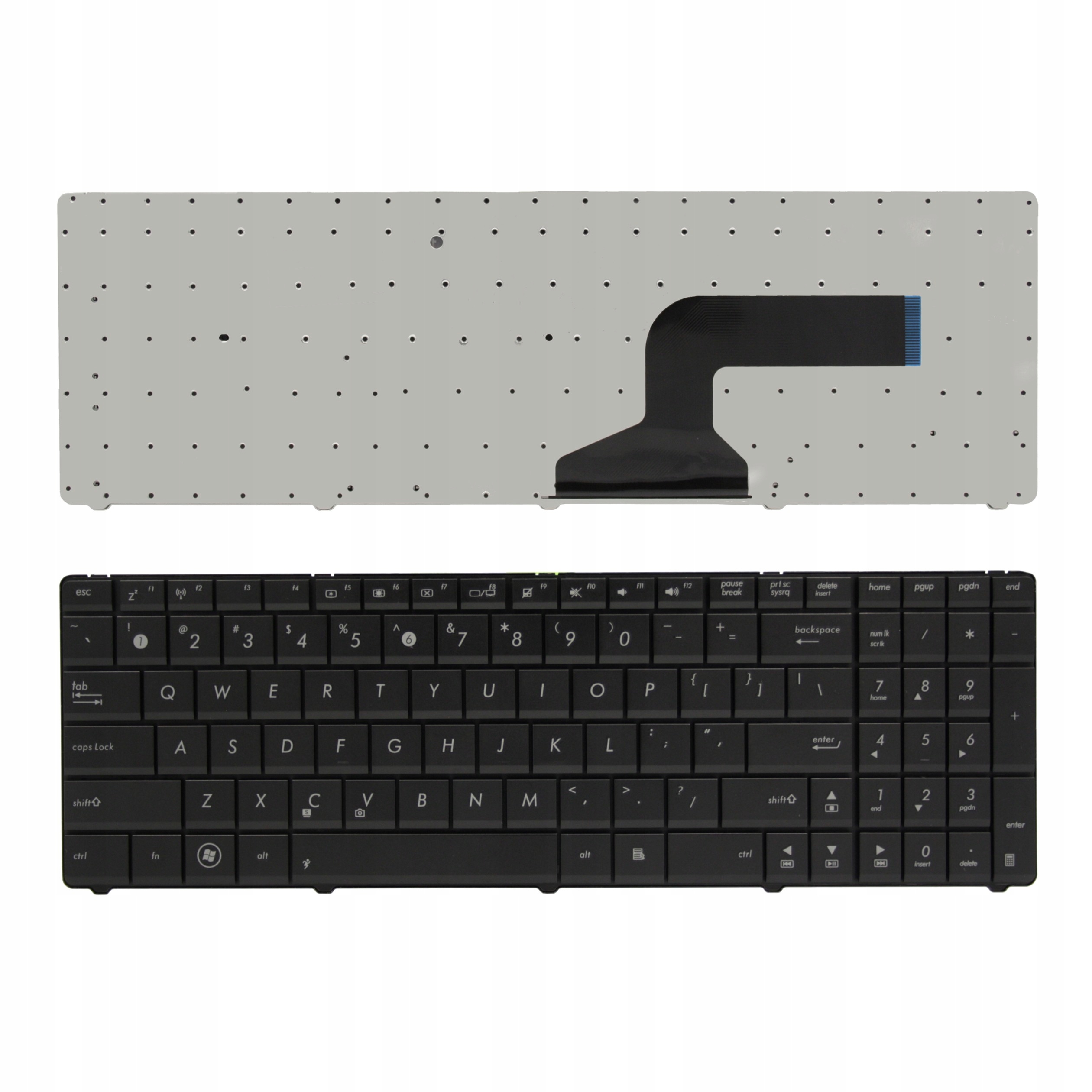 KLAWIATURA DO ASUS K52 K52J G60 K53E X53S K53SJ G73 X54C X54H X53 - Klawiatury do laptopów