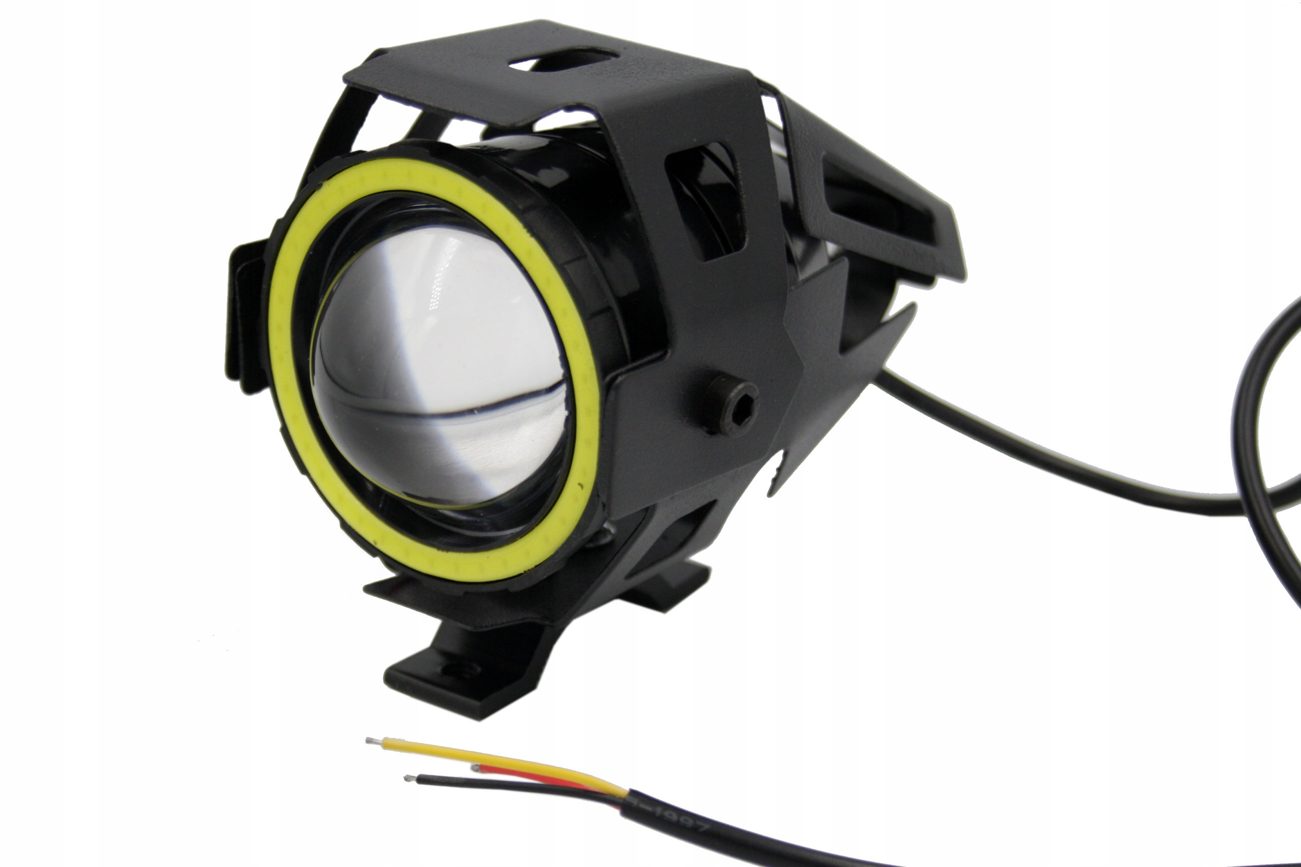 LAMPA MOTOCYKLOWA 2 SZTUKI CZERWONY RING LED CREE U7 - Akcesoria motoryzacyjne