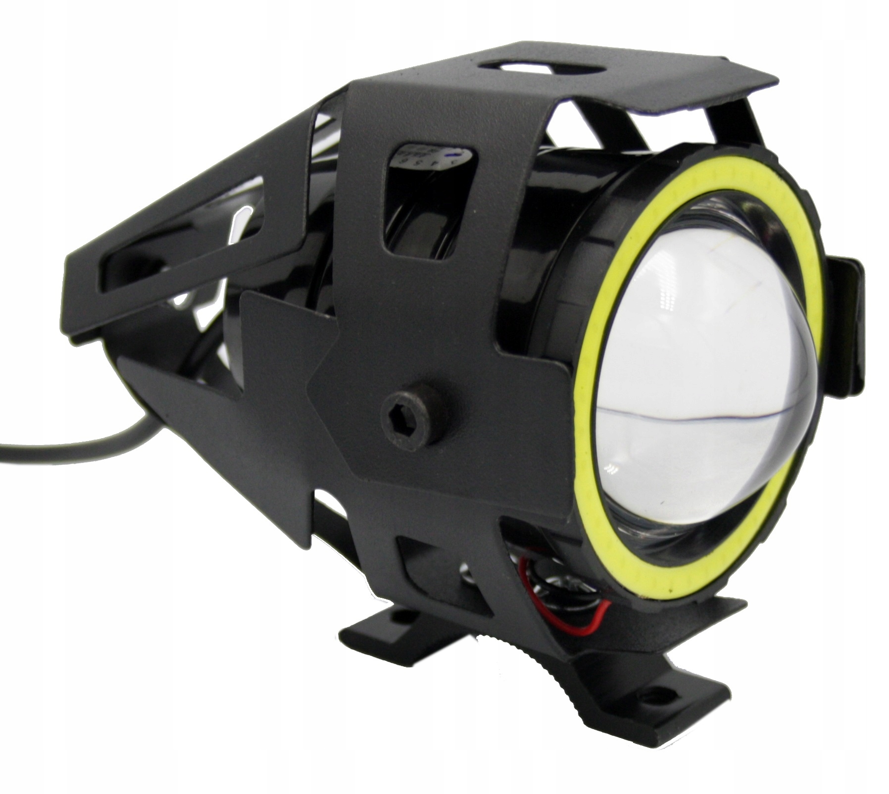 LAMPA MOTOCYKLOWA 2 SZTUKI CZERWONY RING LED CREE U7 - Akcesoria motoryzacyjne