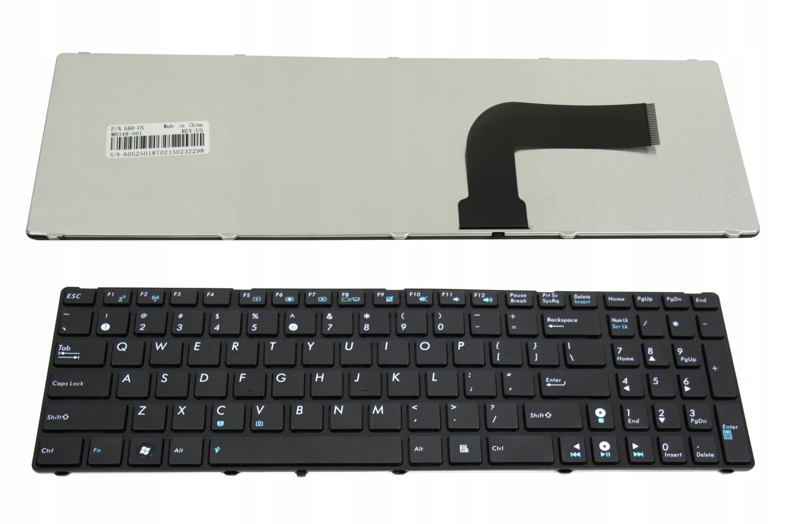 KLAWIATURA DO ASUS K52 X52 X53 K53E K53S X73 N61J RAMKA - Klawiatury do laptopów