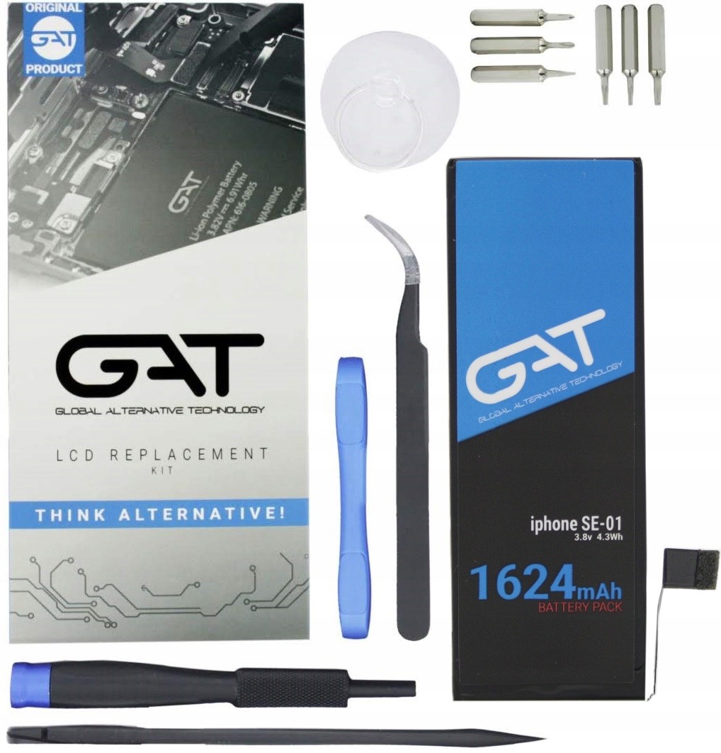 BATERIA DO IPHONE SE A1723 A1724 A1662 1624MAH Z PROFESJONALNYMI NARZĘDZIAMI PGAT - Baterie do telefonów