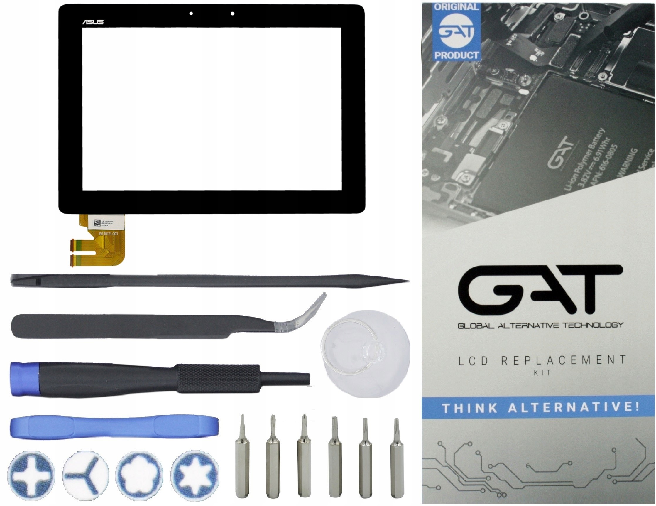 DIGITIZER DOTYK EKRAN SZYBKA ASUS EEE PAD TRANSFORMER TF300 TF300T TF300TG TF300TL G03 Z NARZĘDZIAMI GAT - Digitizery do tabletów