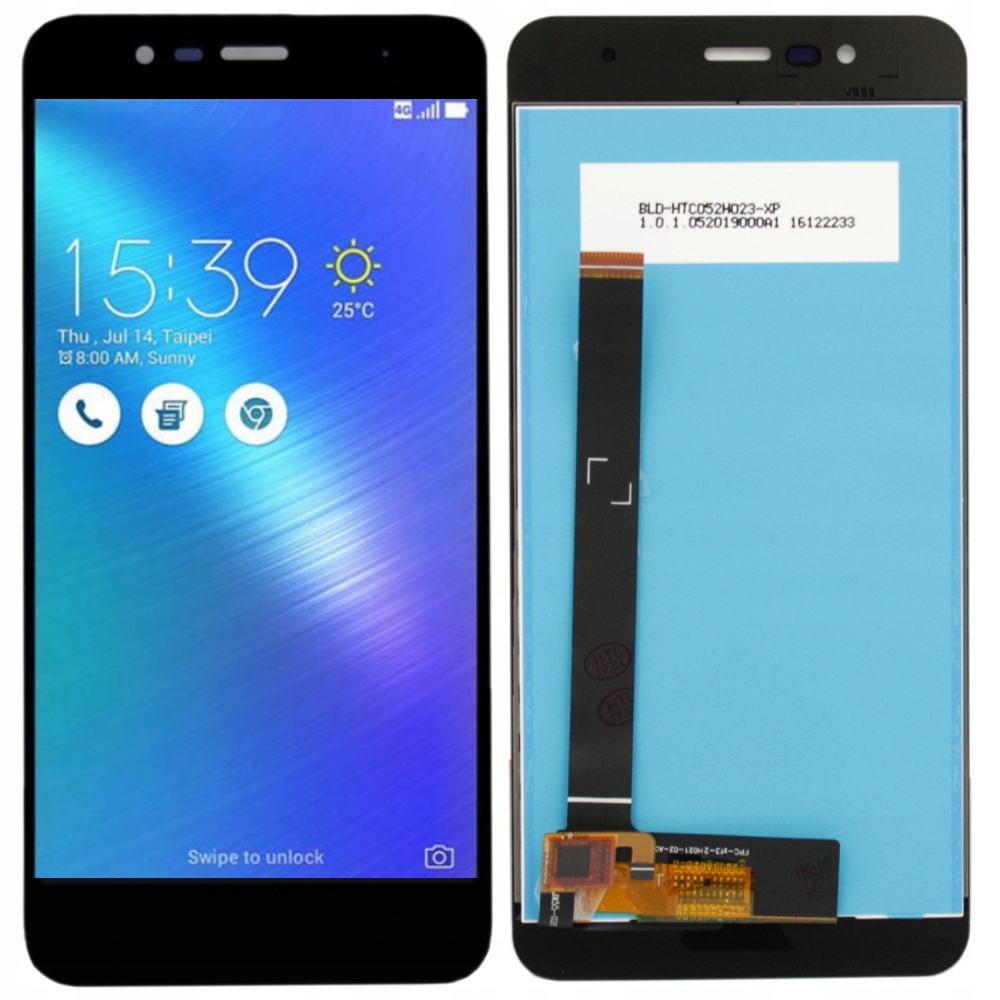 WYŚWIETLACZ Z DIGITIZEREM FULL SET ASUS ZENFONE 3 MAX ZC520TL X008D CZARNY Z NARZĘDZIAMI GAT IPS - Wyświetlacze z digitizerami do telefonów