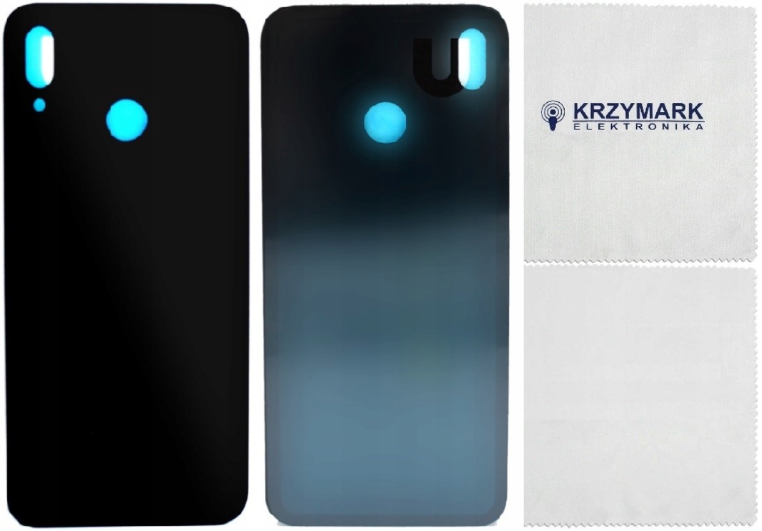 KLAPKA BATERII DO HUAWEI P20 LITE CZARNA ANE-LX1 ZE ŚCIERECZKĄ - Obudowy do telefonów