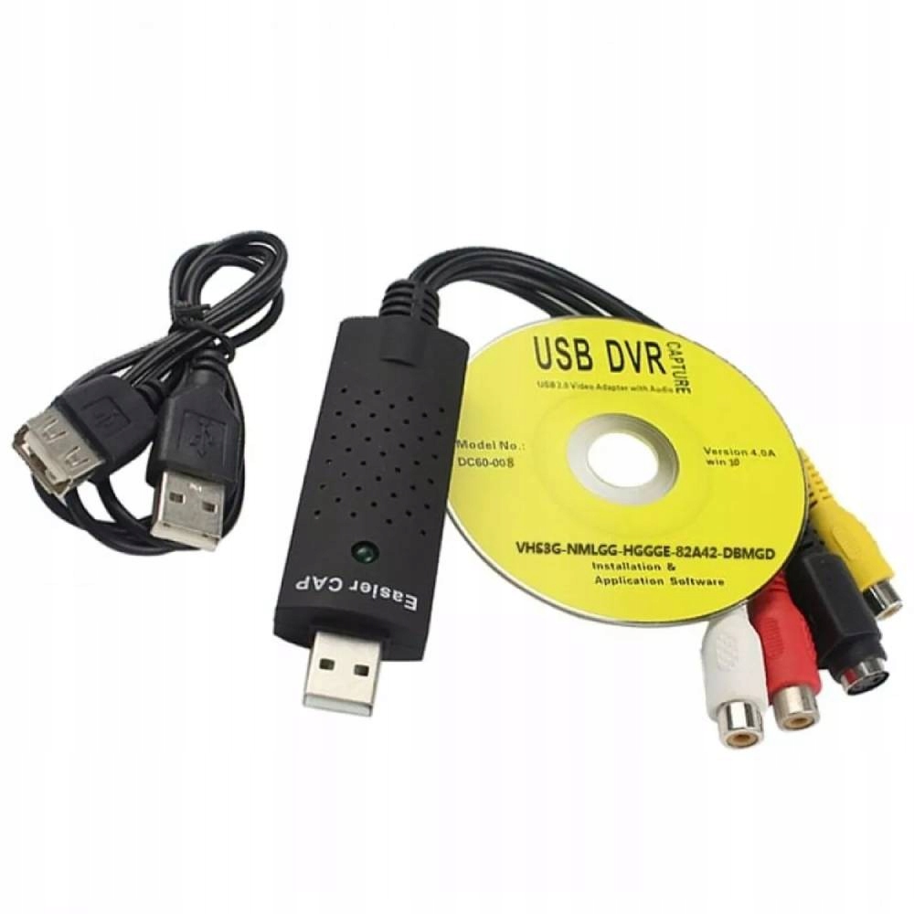KONWERTER SV/RCA NA USB 2.0 - Kable i USB adaptery