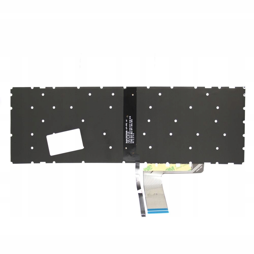 KLAWIATURA LENOVO IDEAPAD L340 L340-15 L340-17 L340-15IRH L340-17IRH LED BEZ RAMKI SZARA NIEBIESKIE NAPISY - Klawiatury do laptopów