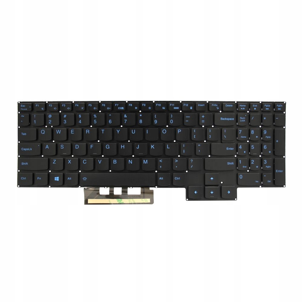 KLAWIATURA LENOVO US LEGION 5 15ACH6H 15ACH6 NIEBIESKIE NAPISY PODŚWIETLANA LED - Klawiatury do laptopów
