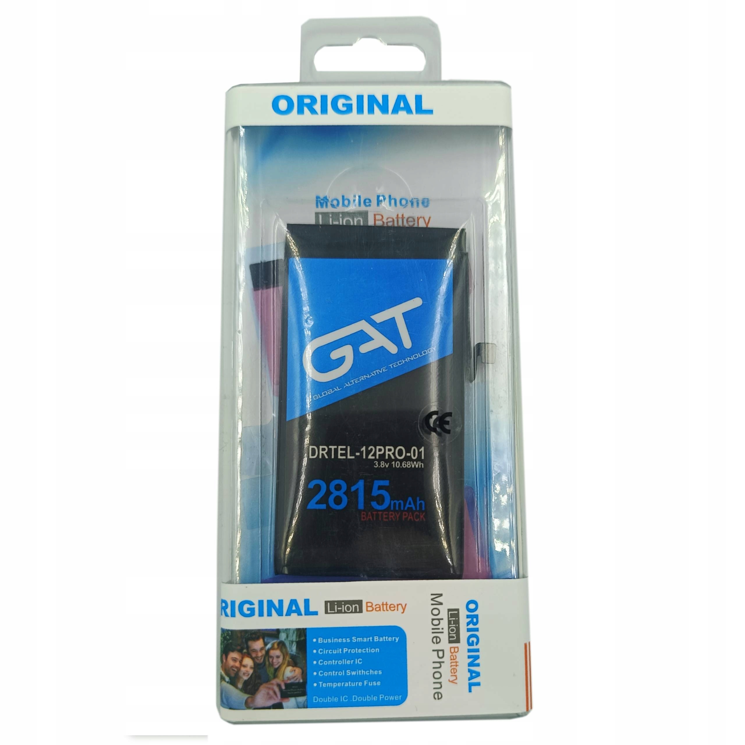 BATERIAAPPLE IPHONE 12 / 12 PRO 2815MAH GAT KLEJ 3,8V 10,68WHiPhone 12: A2172, A2402, A2403, A2404iPhone 12 Pro: A2341, A2406, A - Import z systemu magazynowego
