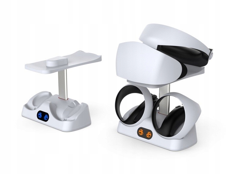 STACJA ŁADUJĄCA ZE STOJAKIEM NA OKULARY VR DO PS VR2 - Akcesoria rtv agd